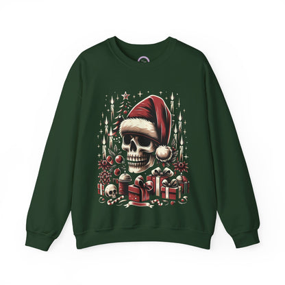 Skull's Christmas Unisex Heavy Blend™ Crewneck Sweatshirt Printify