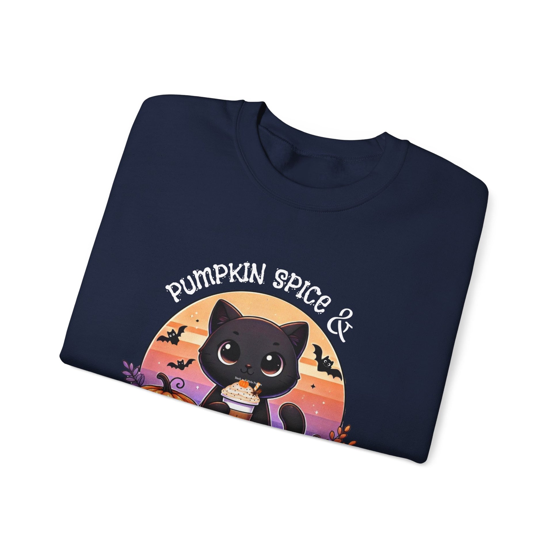 Pumpkin Spice & Everything nice - Unisex Heavy Blend™ Crewneck Sweatshirt Printify