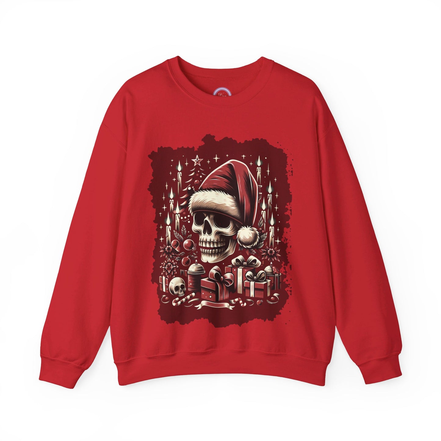 Skull's Christmas Unisex Heavy Blend™ Crewneck Sweatshirt Printify