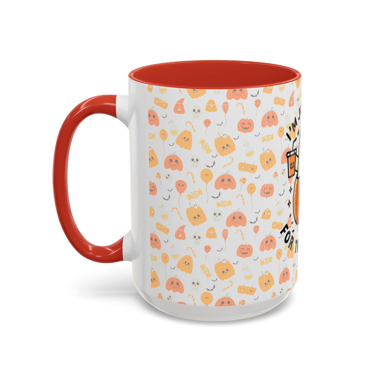 Just here for the BOOS Accent Coffee Mug (11, 15oz) Printify