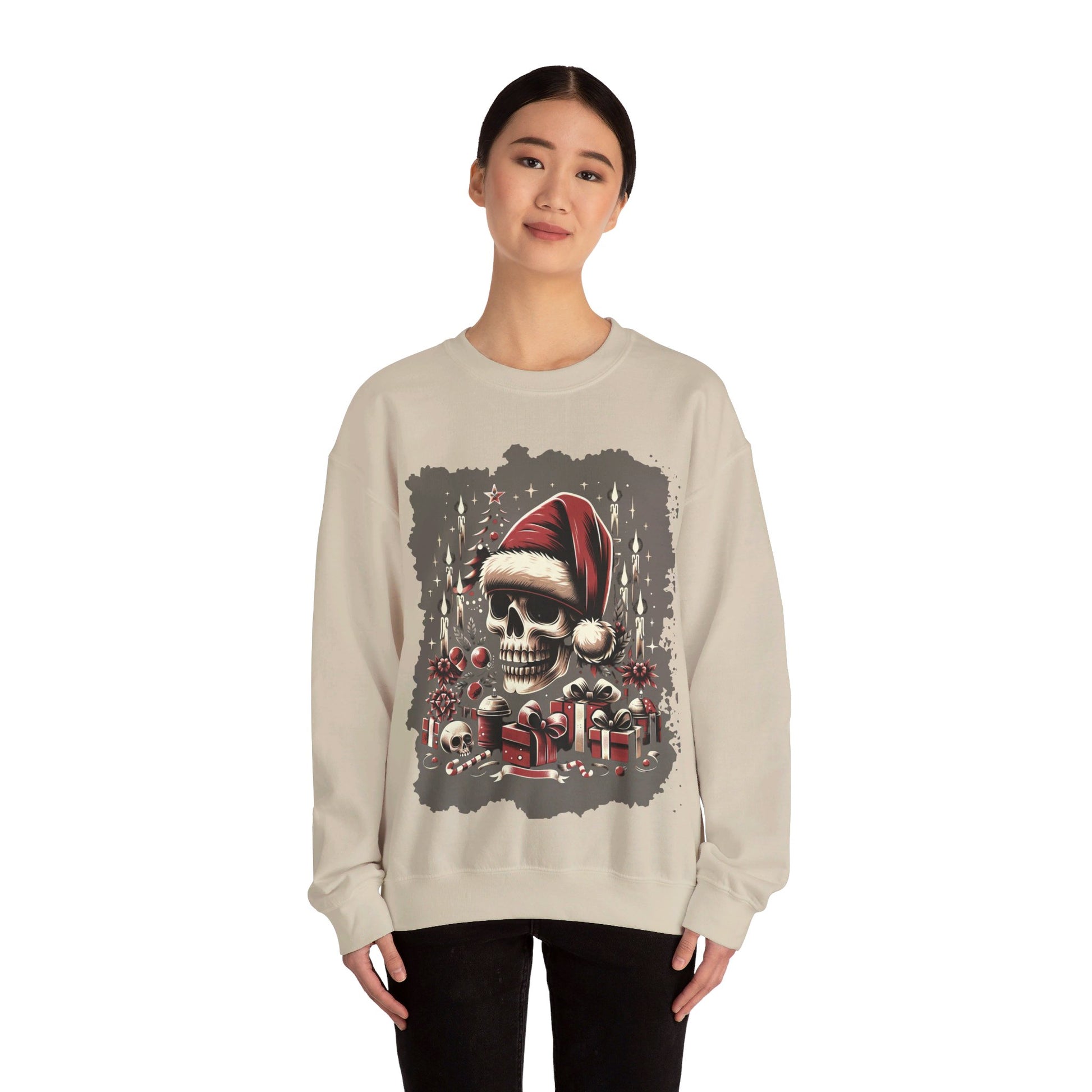 Skull's Christmas Unisex Heavy Blend™ Crewneck Sweatshirt Printify