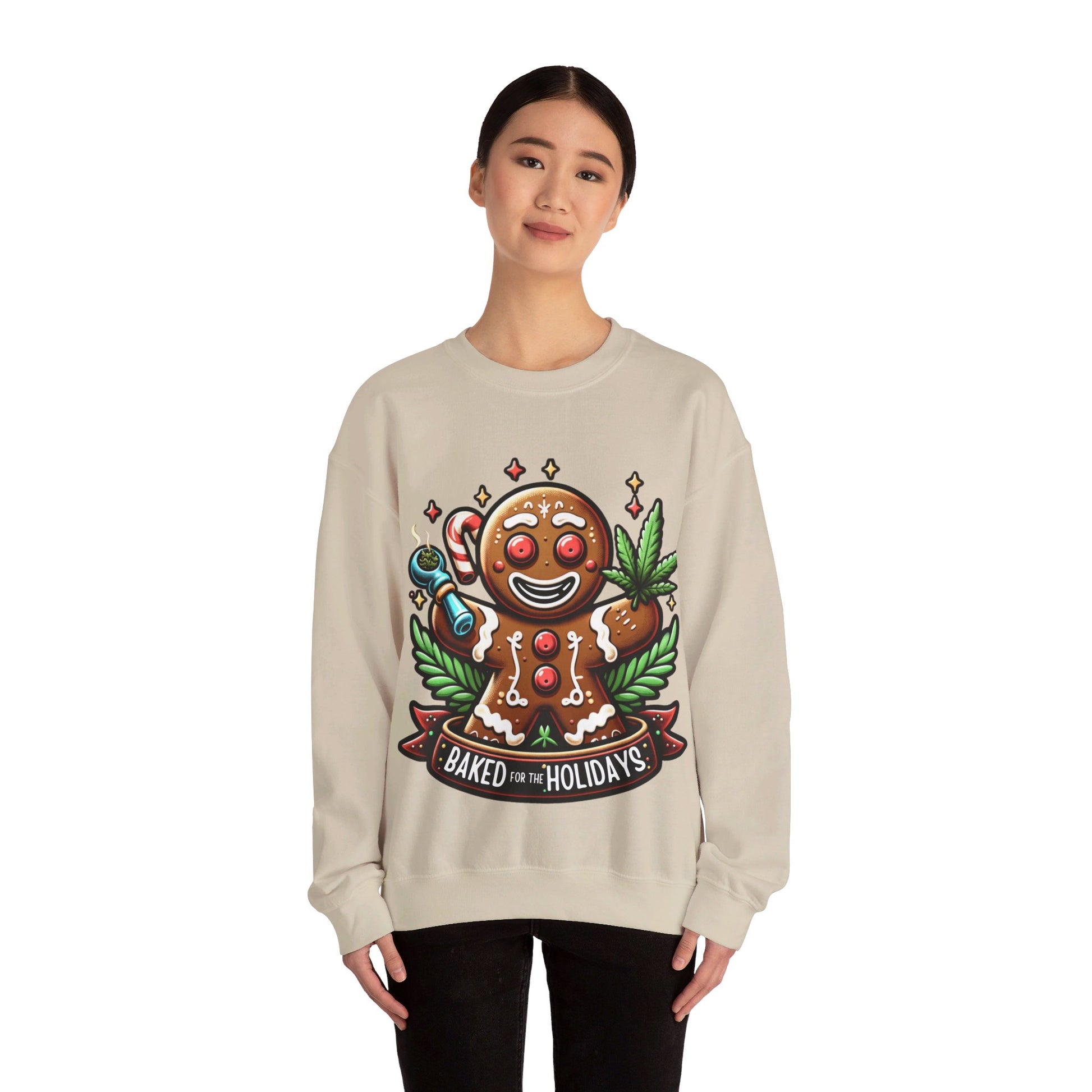 Baked for holidays Unisex Heavy Blend™ Crewneck Sweatshirt Printify