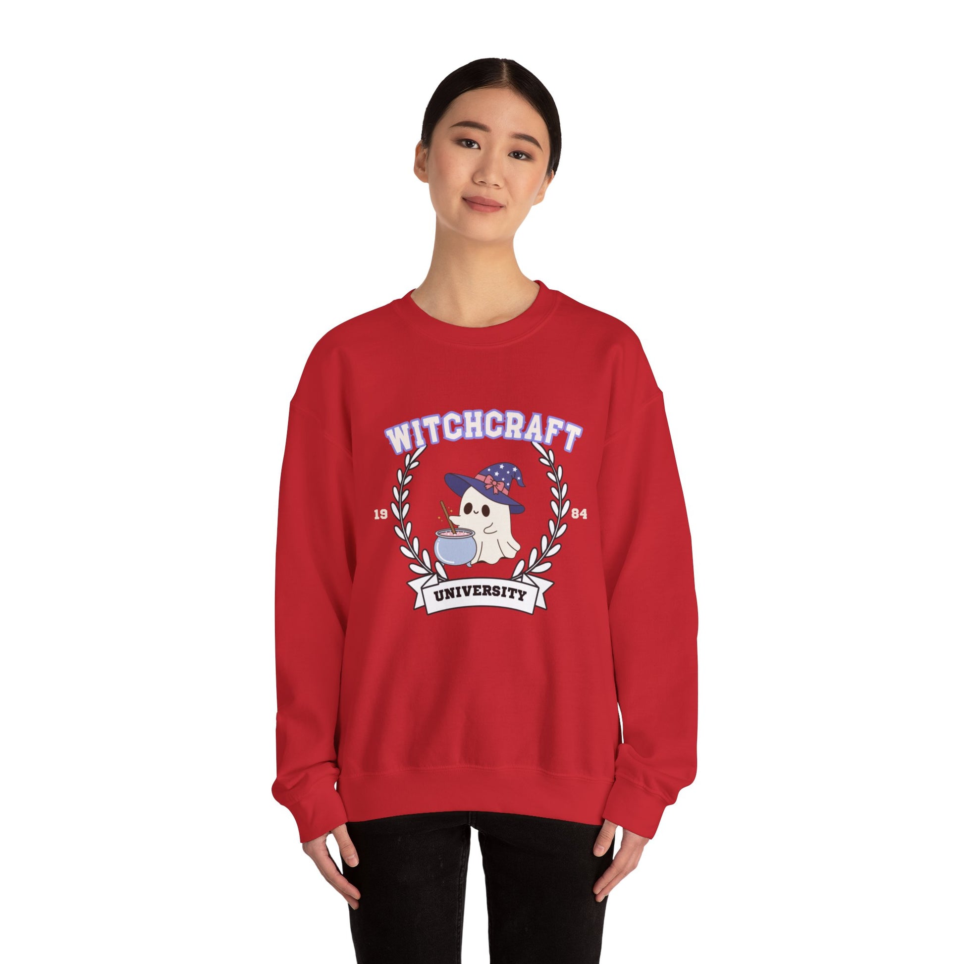 Witchcraft University - Unisex Heavy Blend™ Crewneck Sweatshirt for Halloween Printify