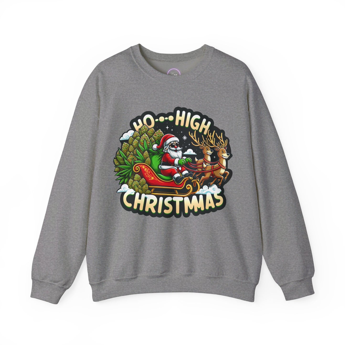 Ho High Christmas Unisex Heavy Blend™ Crewneck Sweatshirt Printify