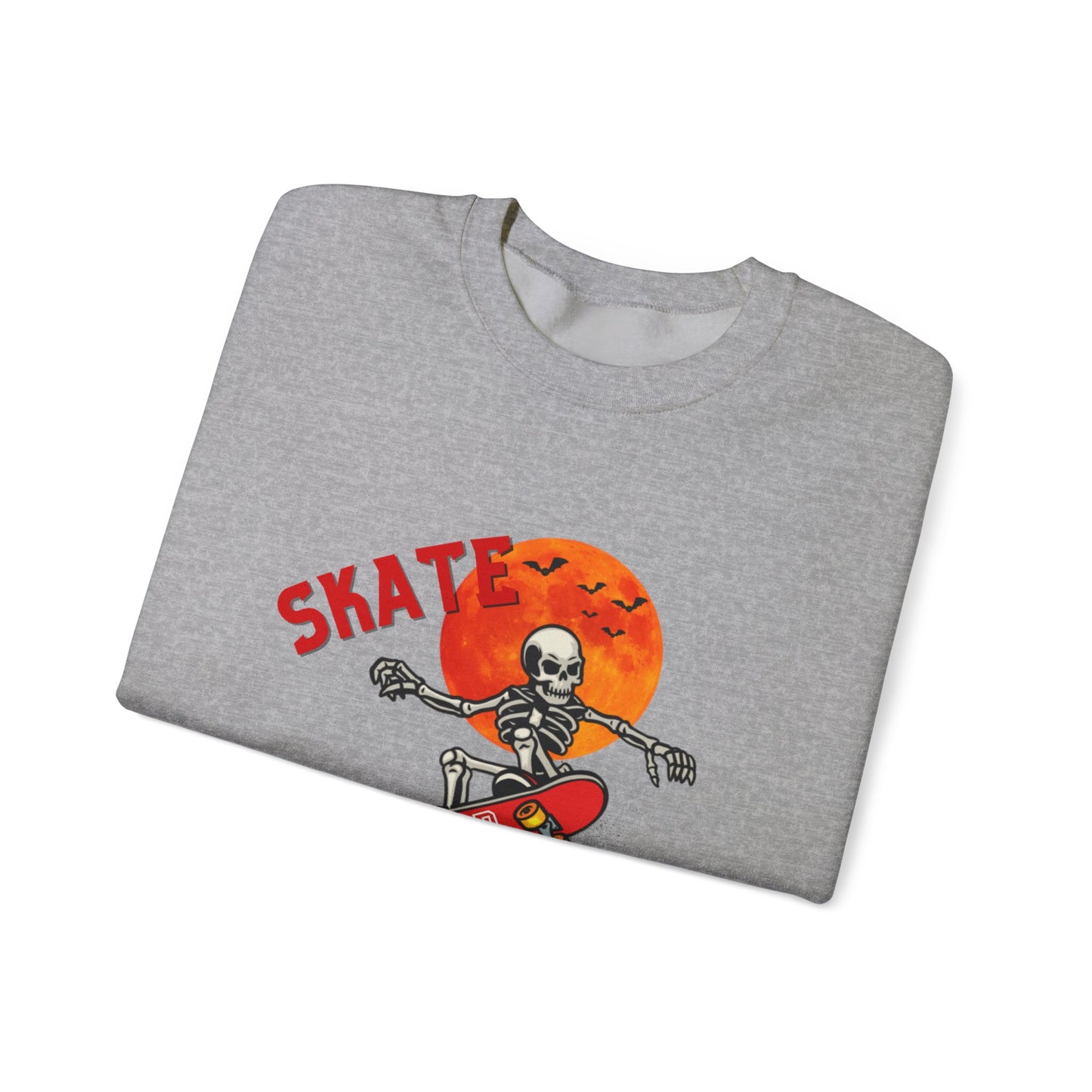 Skate or Die Sweatshirt for Halloween - Unisex Heavy Blend™ Crewneck Sweatshirt Printify