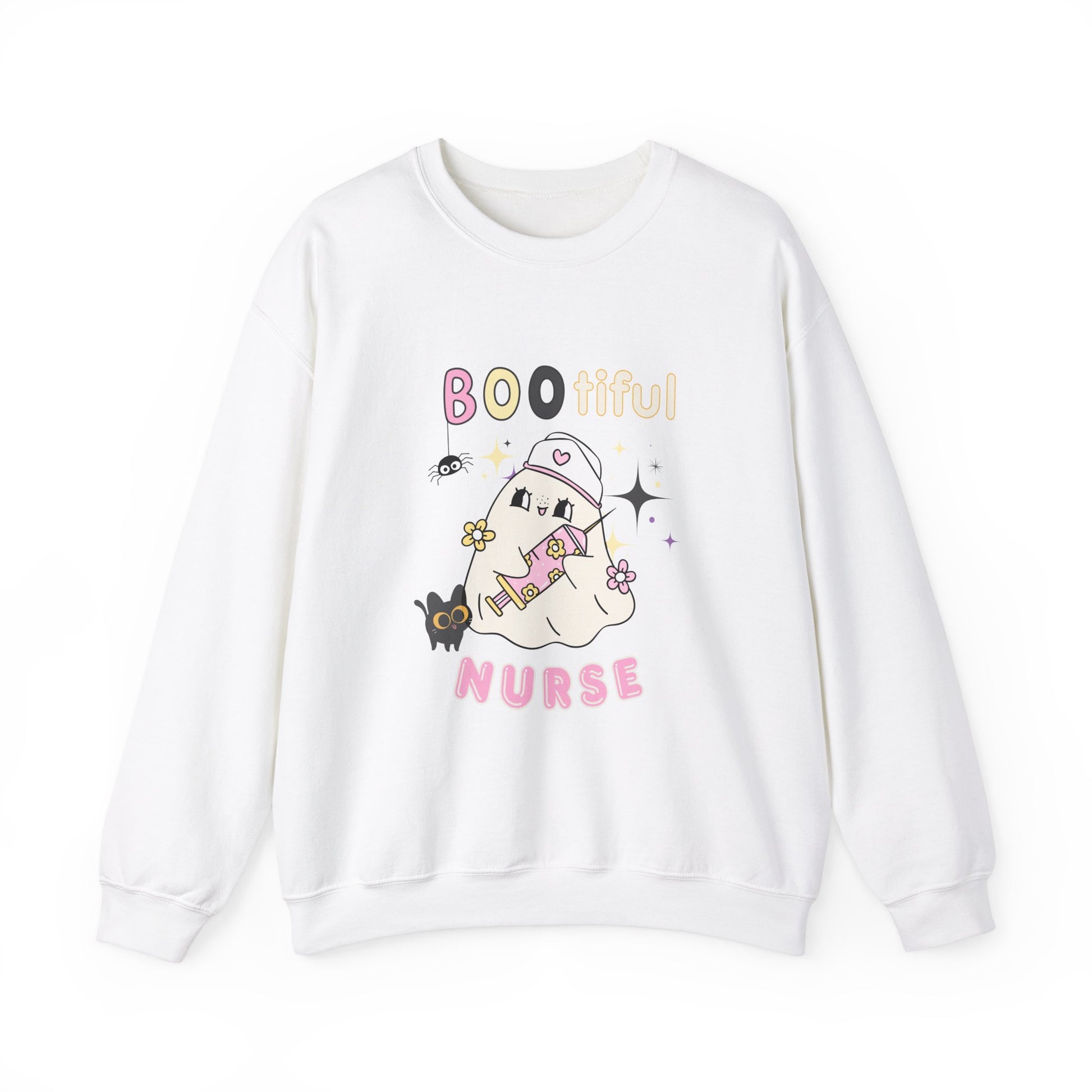 Bootiful Nurse - Unisex Heavy Blend™ Crewneck Sweatshirt for Halloween Printify