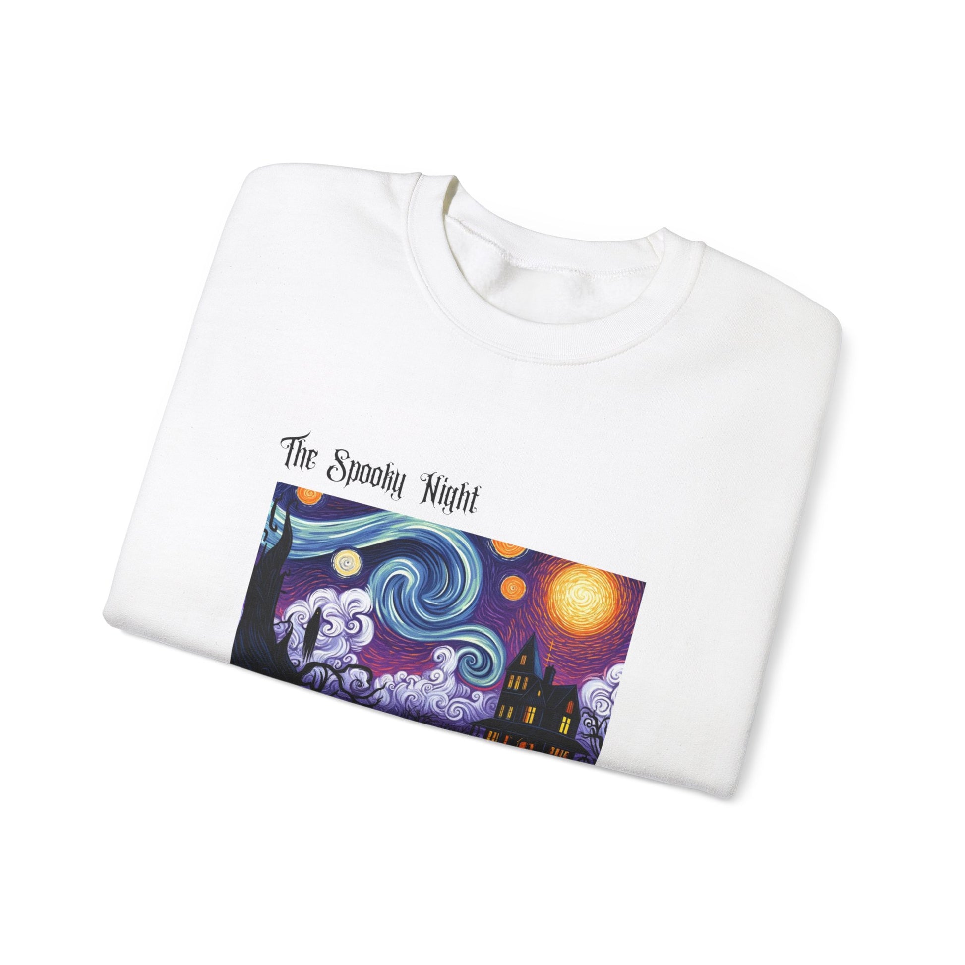 The Spooky Night of Vincent Van Gouhl - Unisex Heavy Blend™ Crewneck Sweatshirt Printify