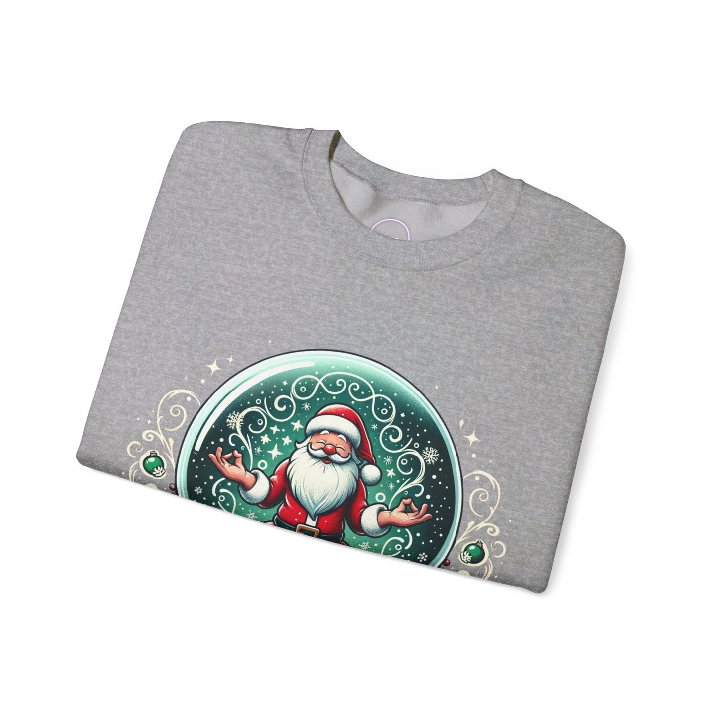 Yoga Santa's secret Unisex Heavy Blend™ Crewneck Sweatshirt Printify