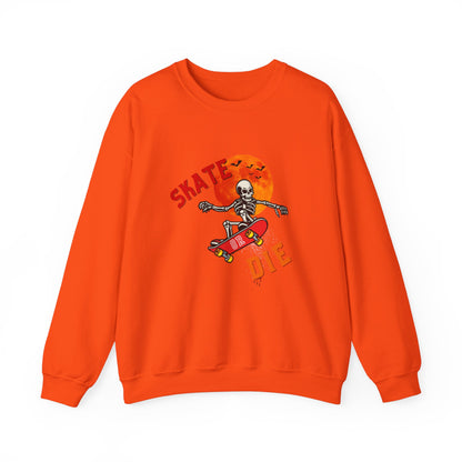 Skate or Die Sweatshirt for Halloween - Unisex Heavy Blend™ Crewneck Sweatshirt Printify