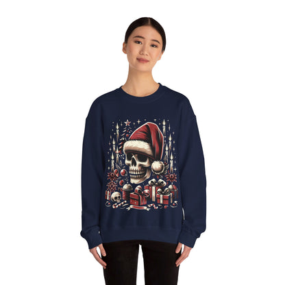 Skull's Christmas Unisex Heavy Blend™ Crewneck Sweatshirt Printify