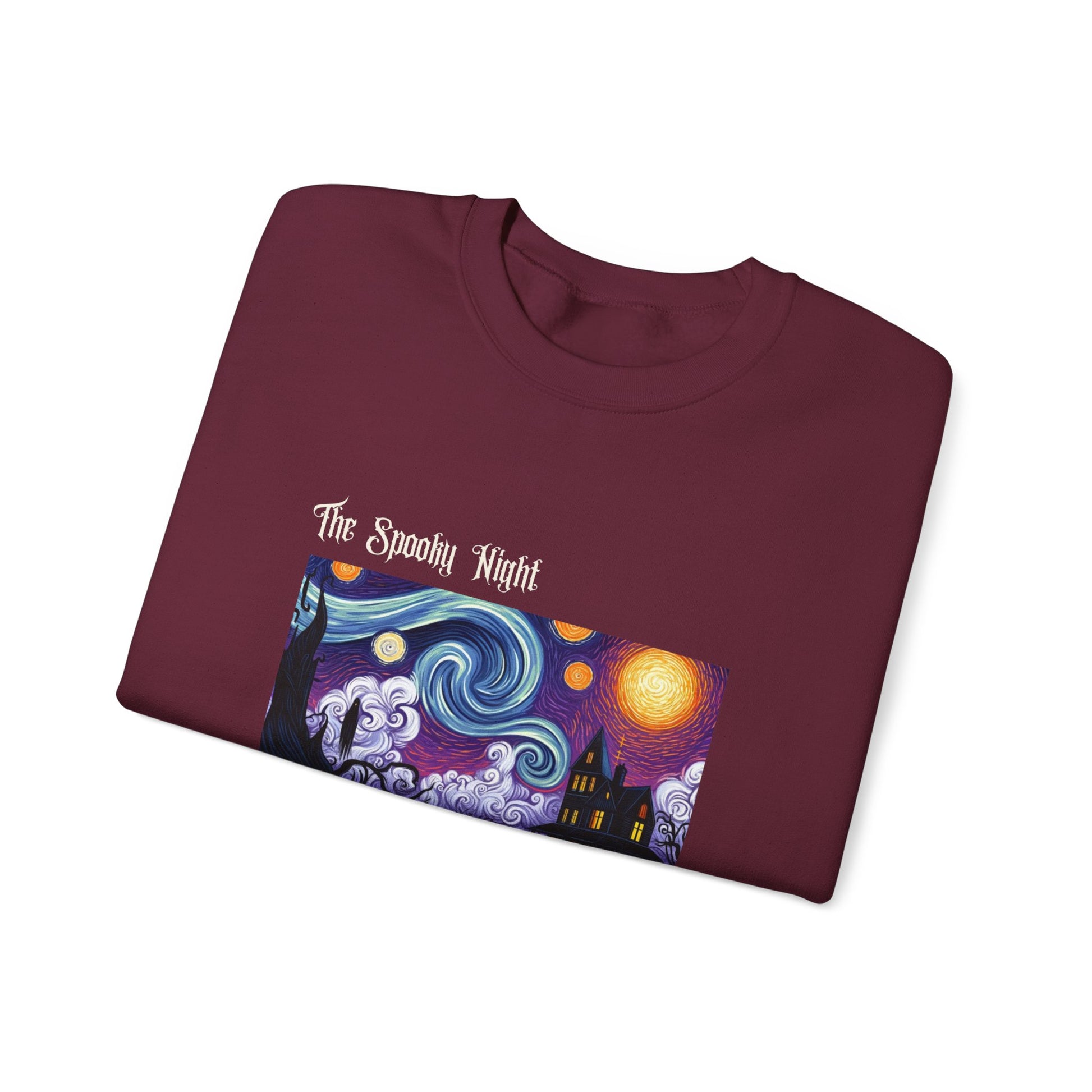 The Spooky Night of Vincent Van Gouhl - Unisex Heavy Blend™ Crewneck Sweatshirt Printify