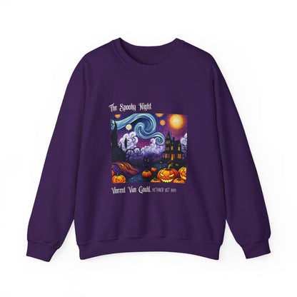 The Spooky Night of Vincent Van Gouhl - Unisex Heavy Blend™ Crewneck Sweatshirt Printify