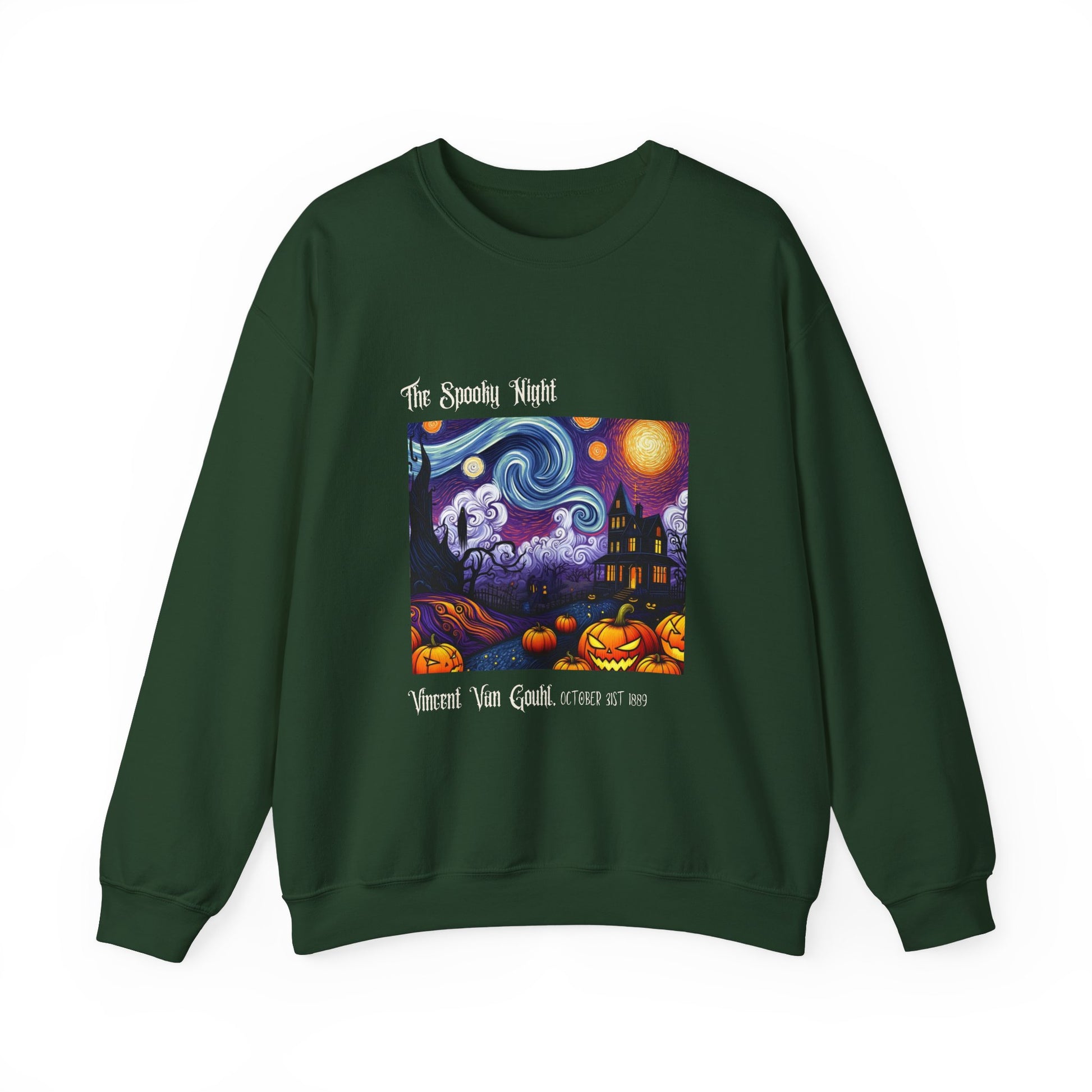 The Spooky Night of Vincent Van Gouhl - Unisex Heavy Blend™ Crewneck Sweatshirt Printify