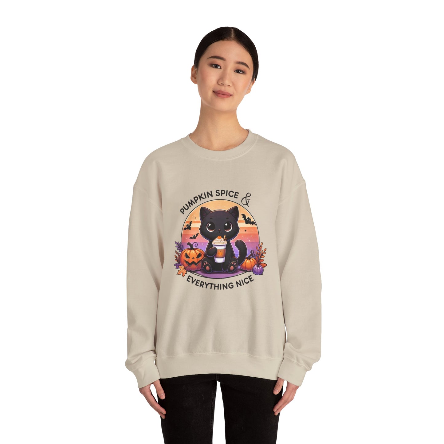 Pumpkin Spice & Everything nice - Unisex Heavy Blend™ Crewneck Sweatshirt Printify