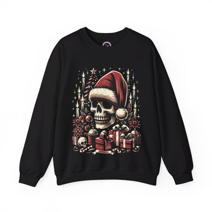 Skull's Christmas Unisex Heavy Blend™ Crewneck Sweatshirt Printify