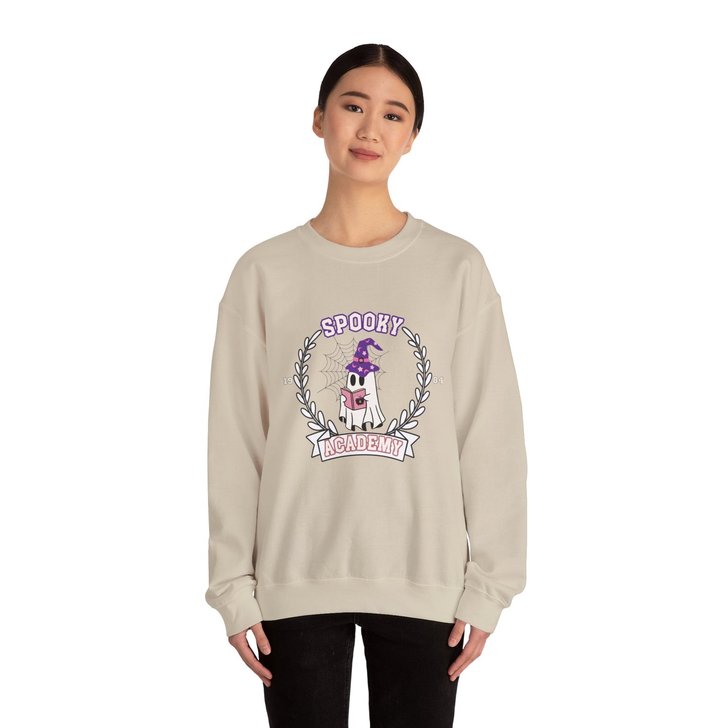 Spooky Academy - Unisex Heavy Blend™ Crewneck Sweatshirt for Halloween Printify