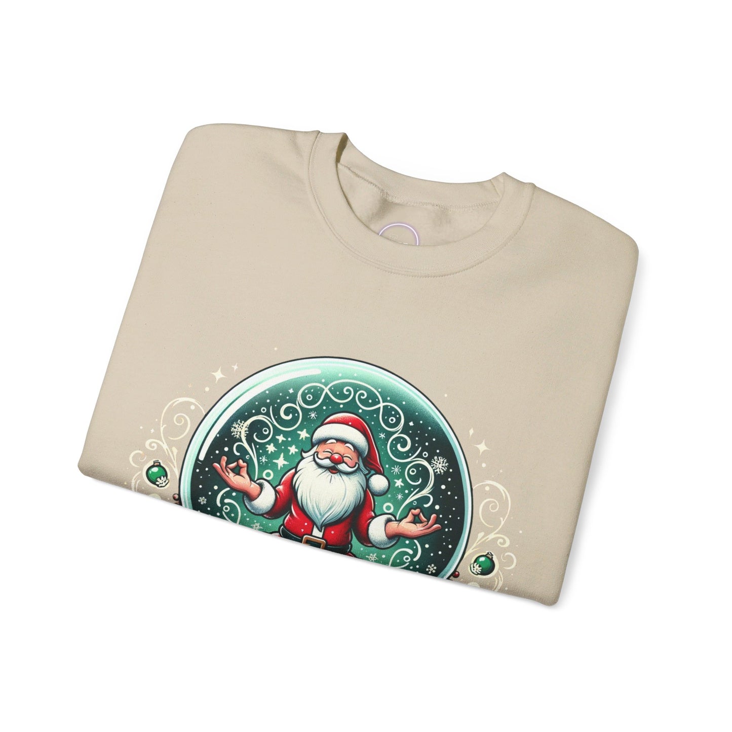 Yoga Santa's secret Unisex Heavy Blend™ Crewneck Sweatshirt Printify