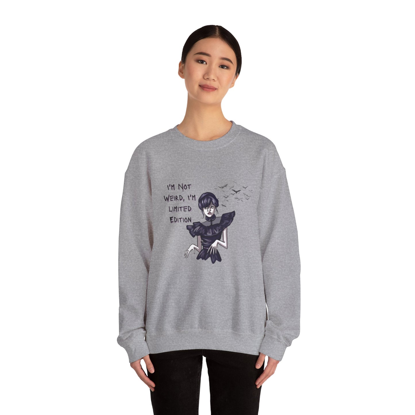 Wednesday Sweatshirt for Halloween - Unisex Heavy Blend™ Crewneck Sweatshirt Printify