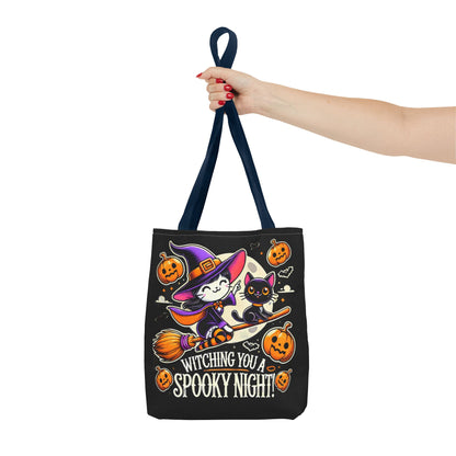 Witching you a Spooky night Tote Bag (AOP) Printify