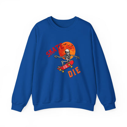 Skate or Die Sweatshirt for Halloween - Unisex Heavy Blend™ Crewneck Sweatshirt Printify