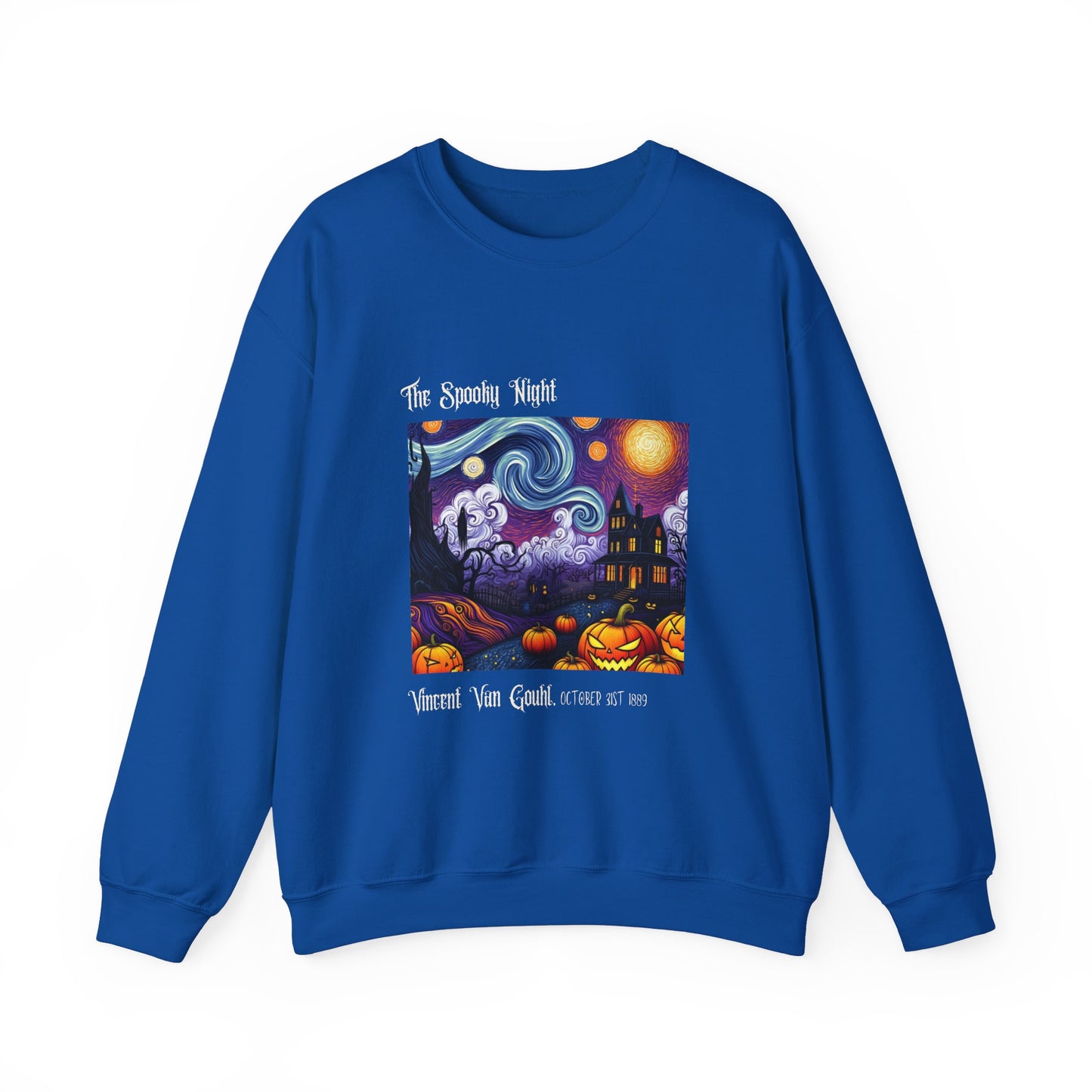 The Spooky Night of Vincent Van Gouhl - Unisex Heavy Blend™ Crewneck Sweatshirt Printify