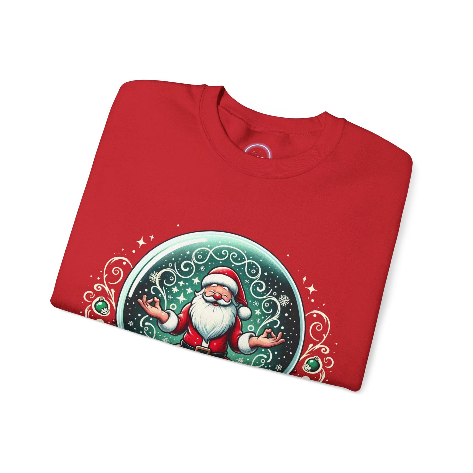 Yoga Santa's secret Unisex Heavy Blend™ Crewneck Sweatshirt Printify