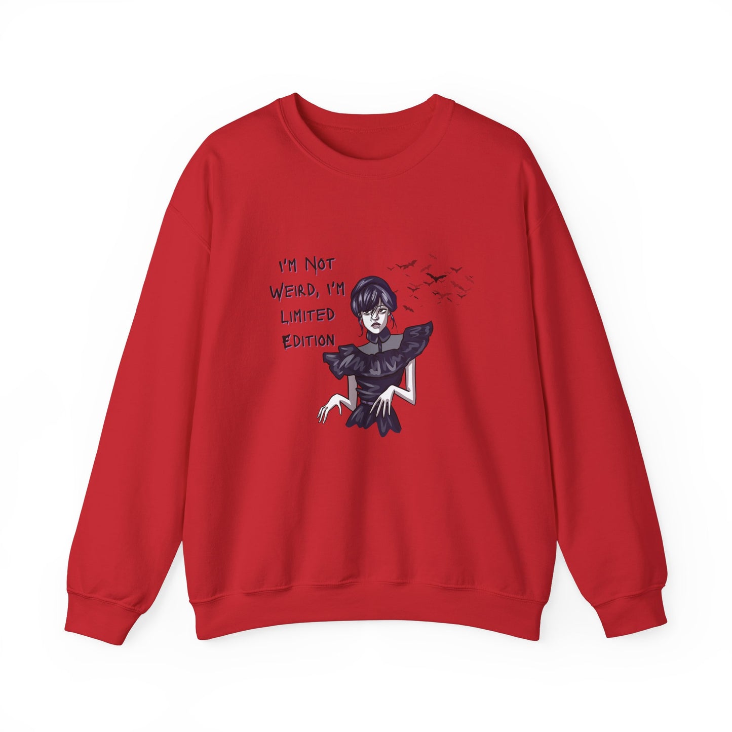 Wednesday Sweatshirt for Halloween - Unisex Heavy Blend™ Crewneck Sweatshirt Printify