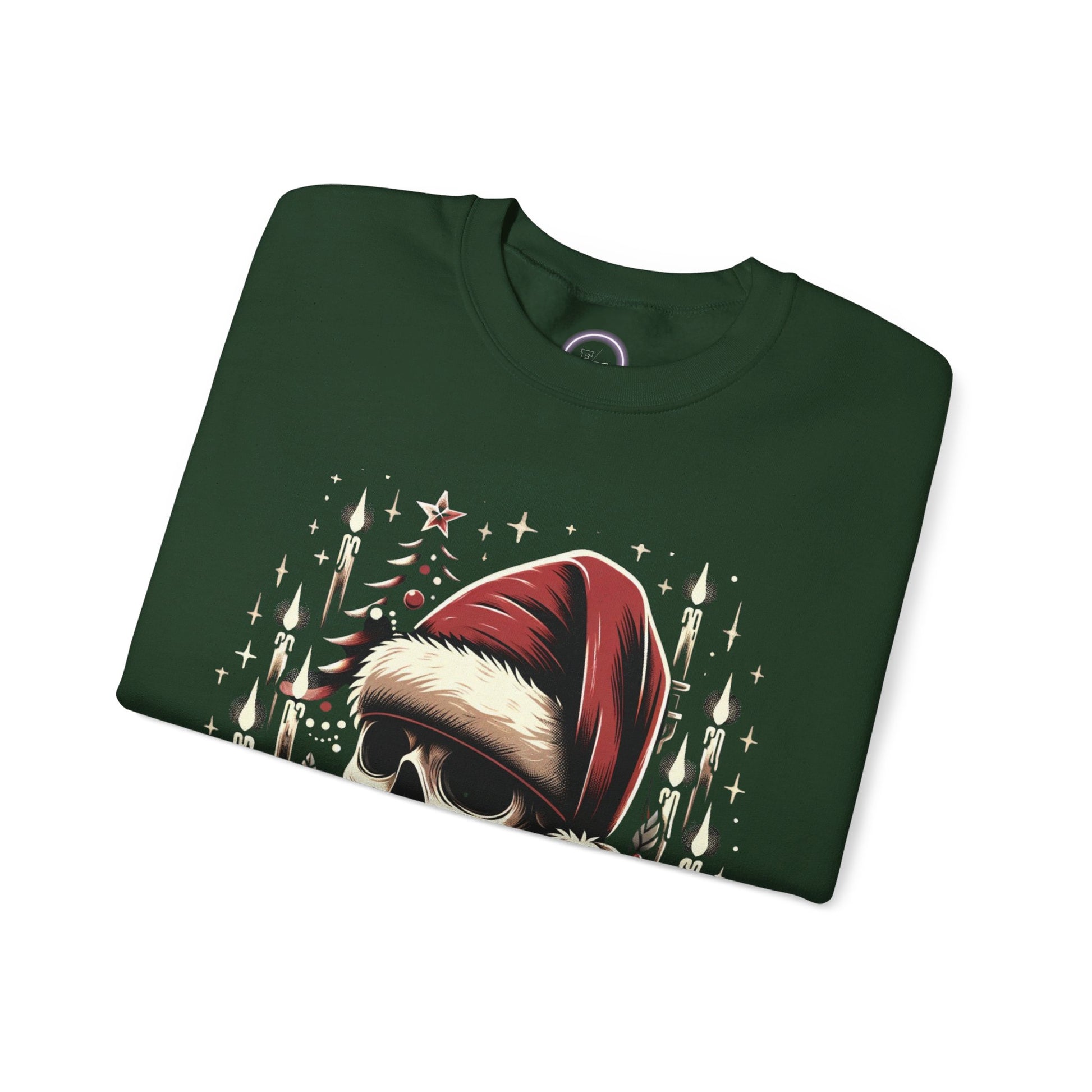 Skull's Christmas Unisex Heavy Blend™ Crewneck Sweatshirt Printify