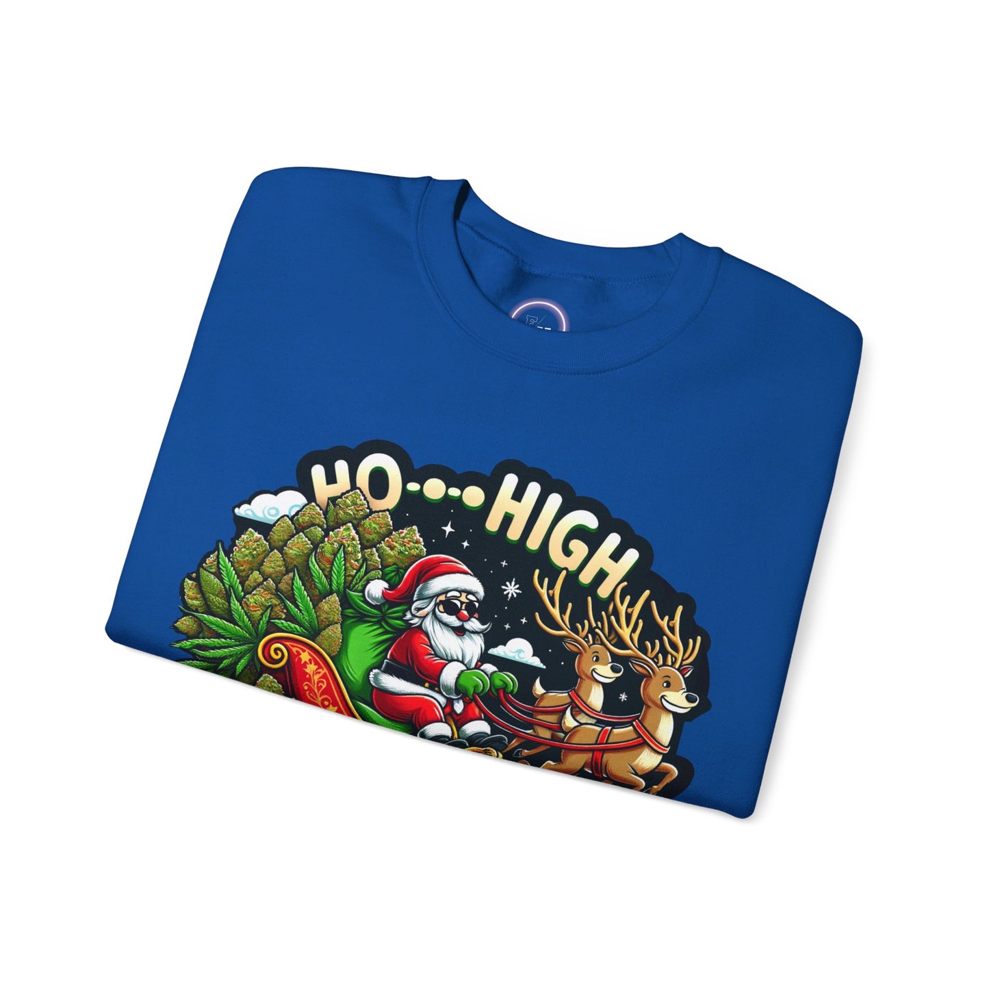 Ho High Christmas Unisex Heavy Blend™ Crewneck Sweatshirt Printify