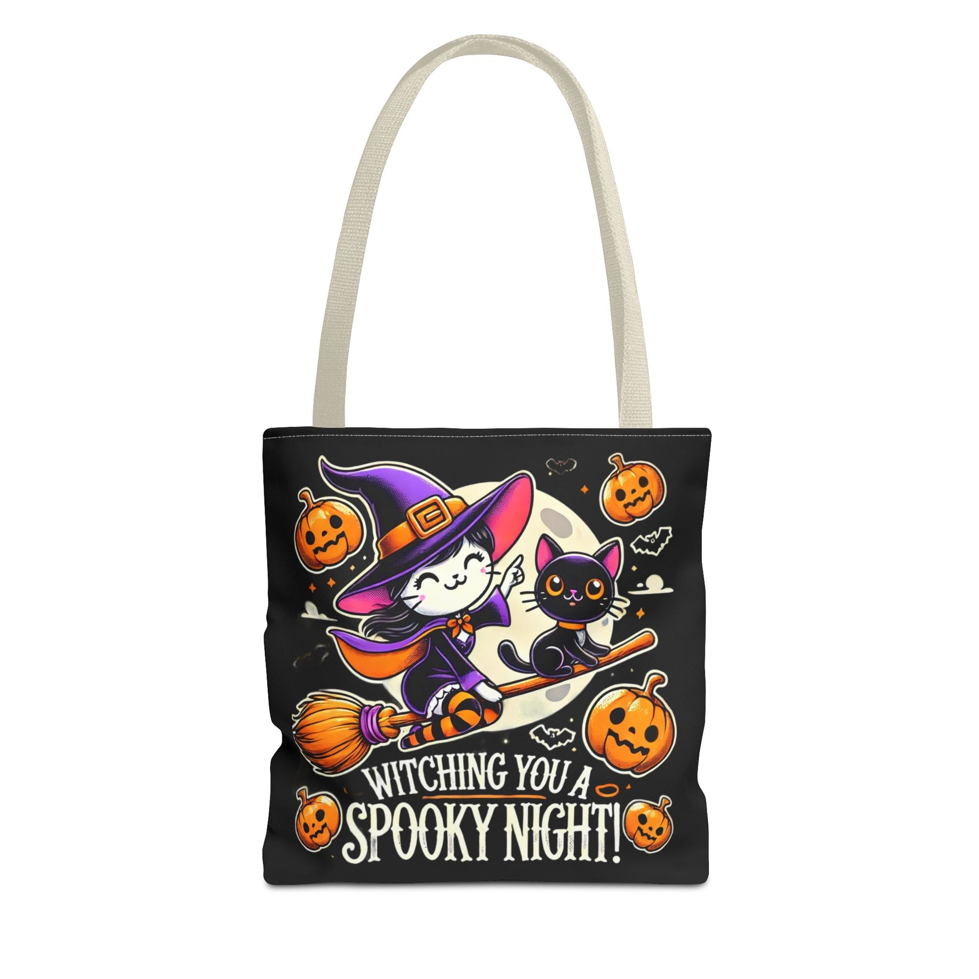 Witching you a Spooky night Tote Bag (AOP) Printify