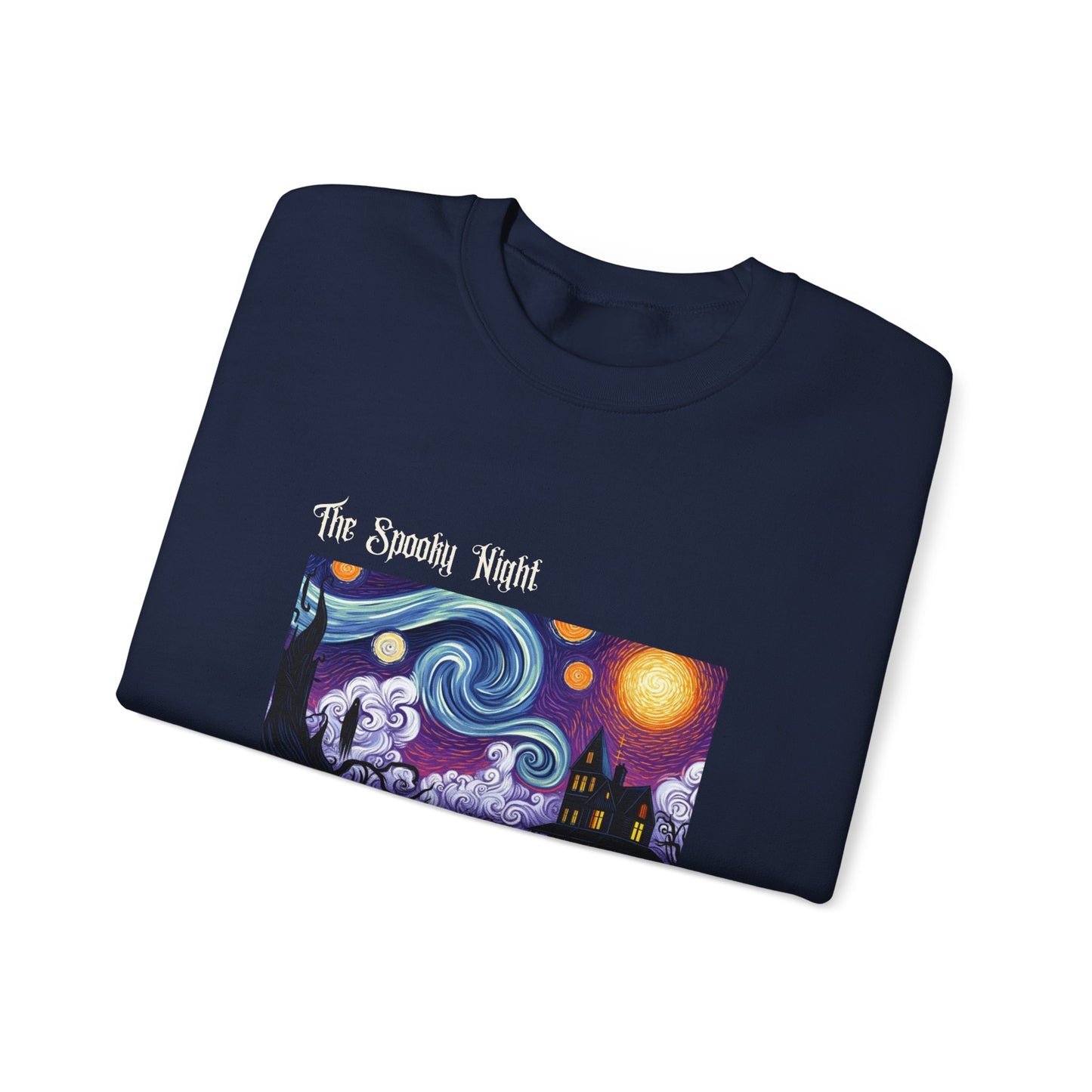 The Spooky Night of Vincent Van Gouhl - Unisex Heavy Blend™ Crewneck Sweatshirt Printify