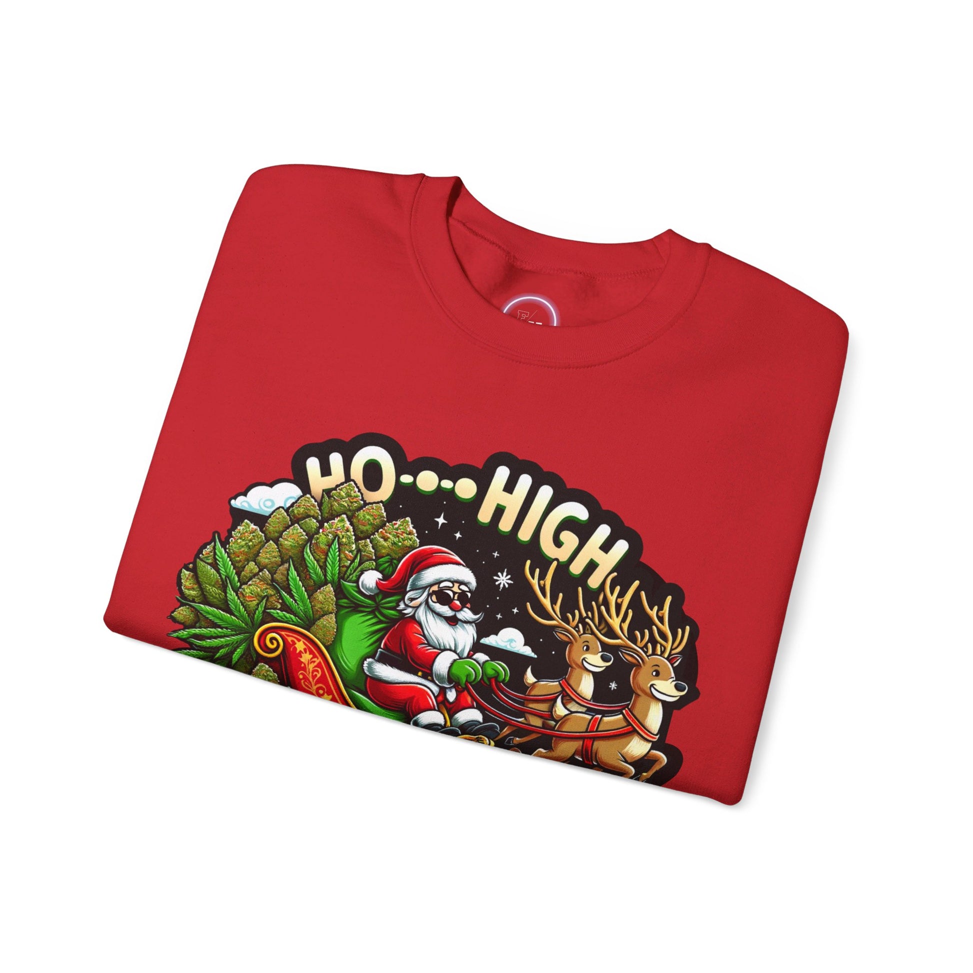 Ho High Christmas Unisex Heavy Blend™ Crewneck Sweatshirt Printify