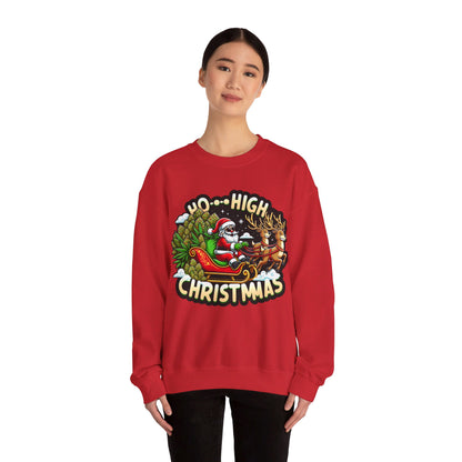 Ho High Christmas Unisex Heavy Blend™ Crewneck Sweatshirt Printify