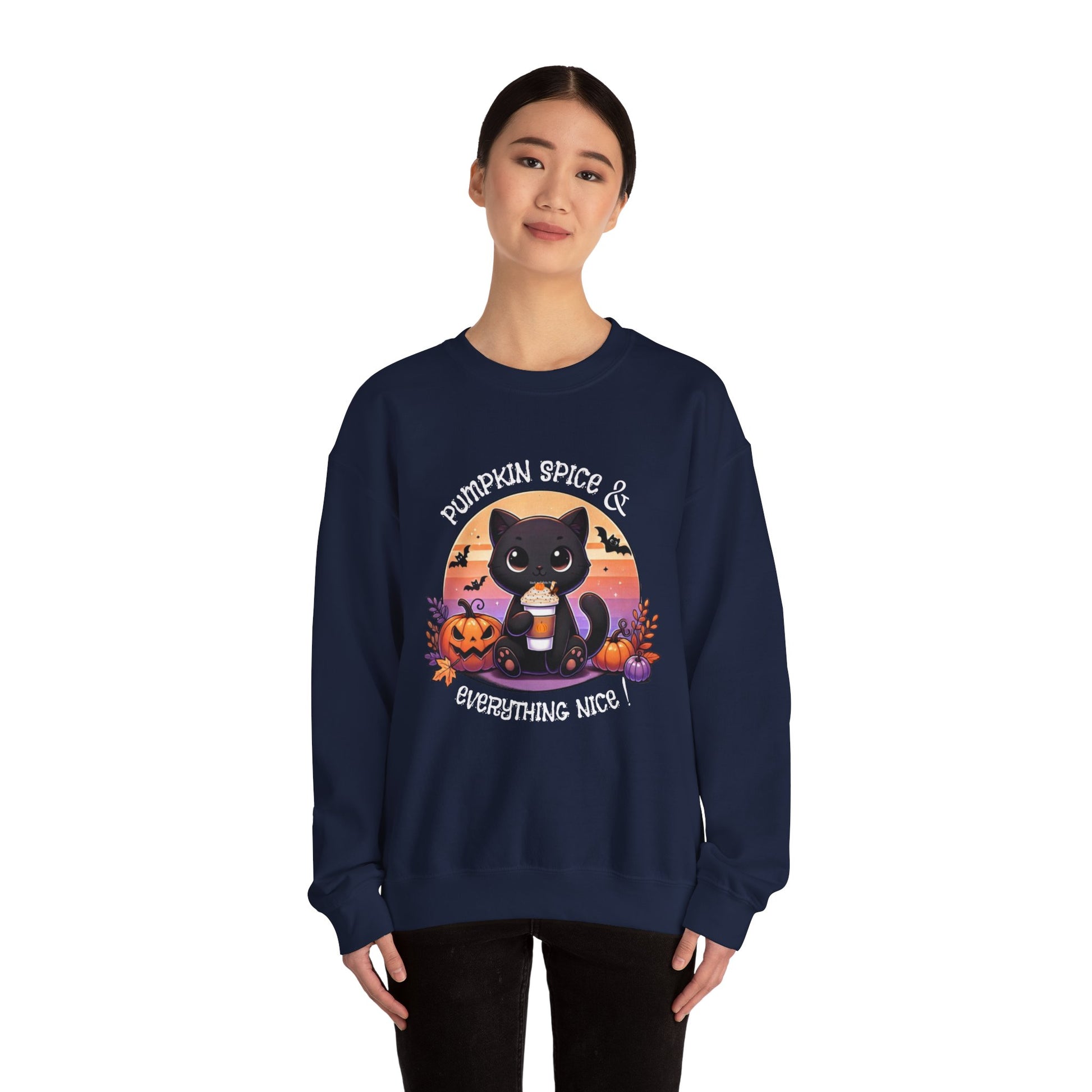 Pumpkin Spice & Everything nice - Unisex Heavy Blend™ Crewneck Sweatshirt Printify