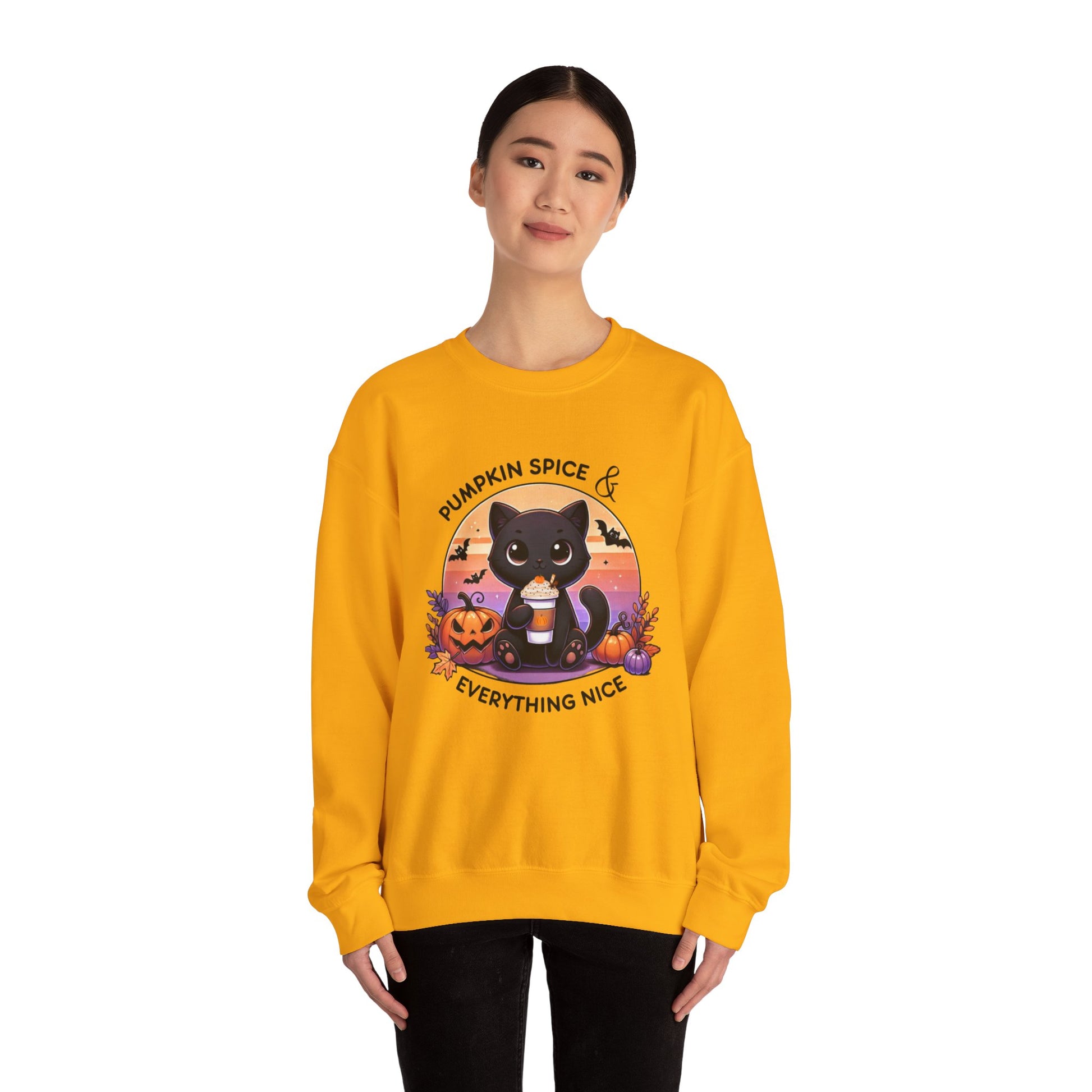 Pumpkin Spice & Everything nice - Unisex Heavy Blend™ Crewneck Sweatshirt Printify