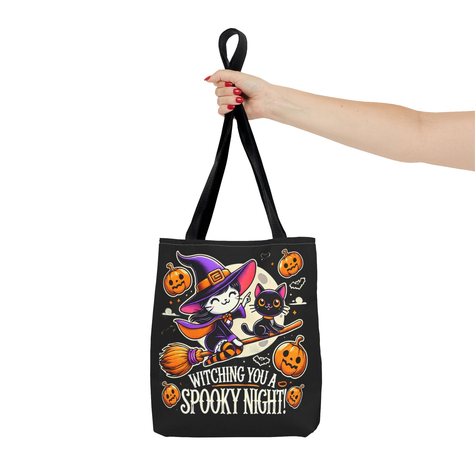 Witching you a Spooky night Tote Bag (AOP) Printify