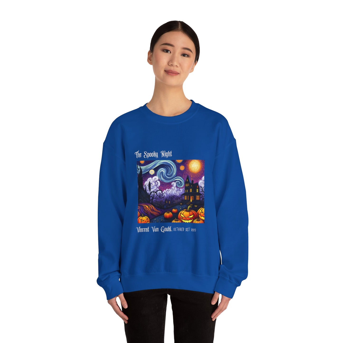 The Spooky Night of Vincent Van Gouhl - Unisex Heavy Blend™ Crewneck Sweatshirt Printify