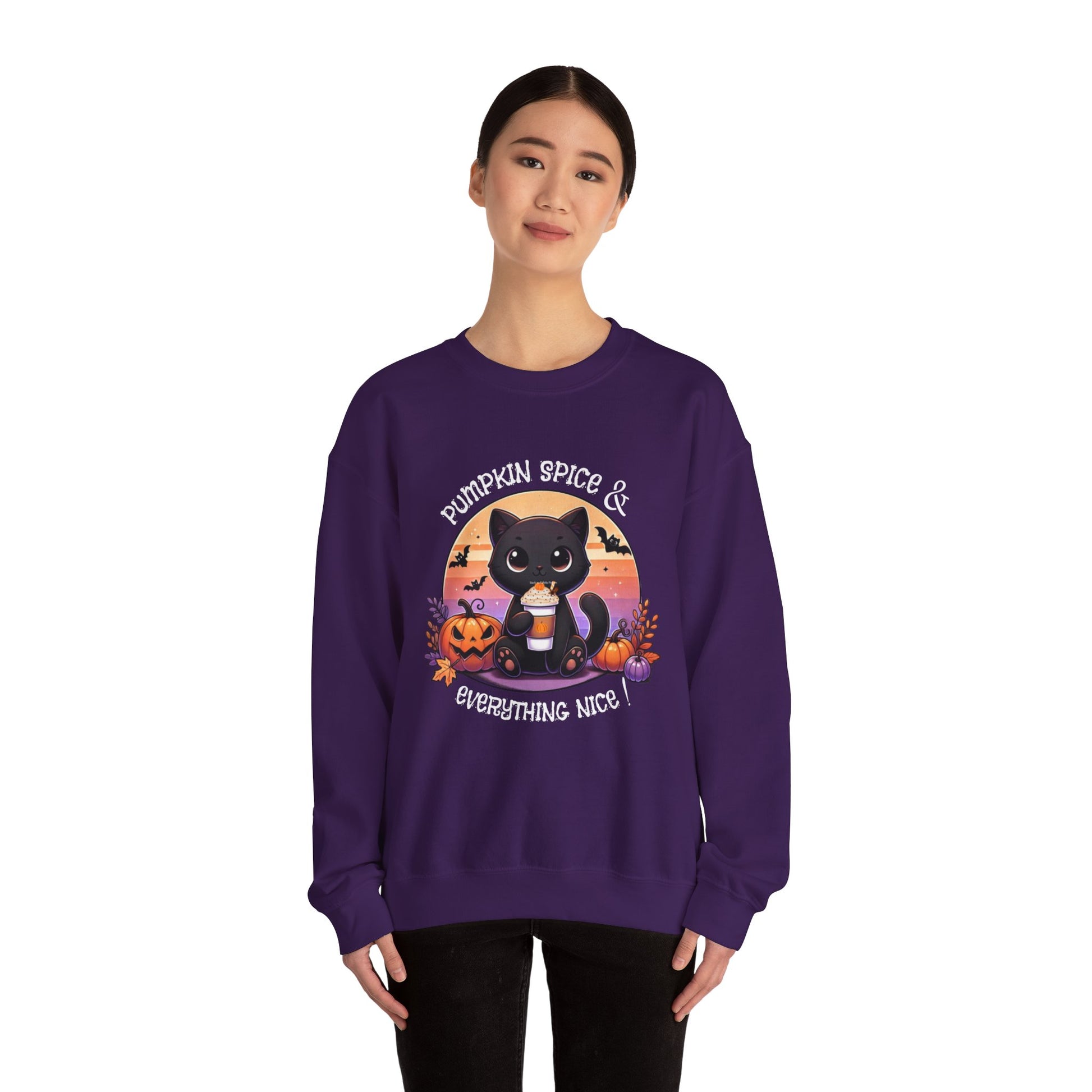 Pumpkin Spice & Everything nice - Unisex Heavy Blend™ Crewneck Sweatshirt Printify