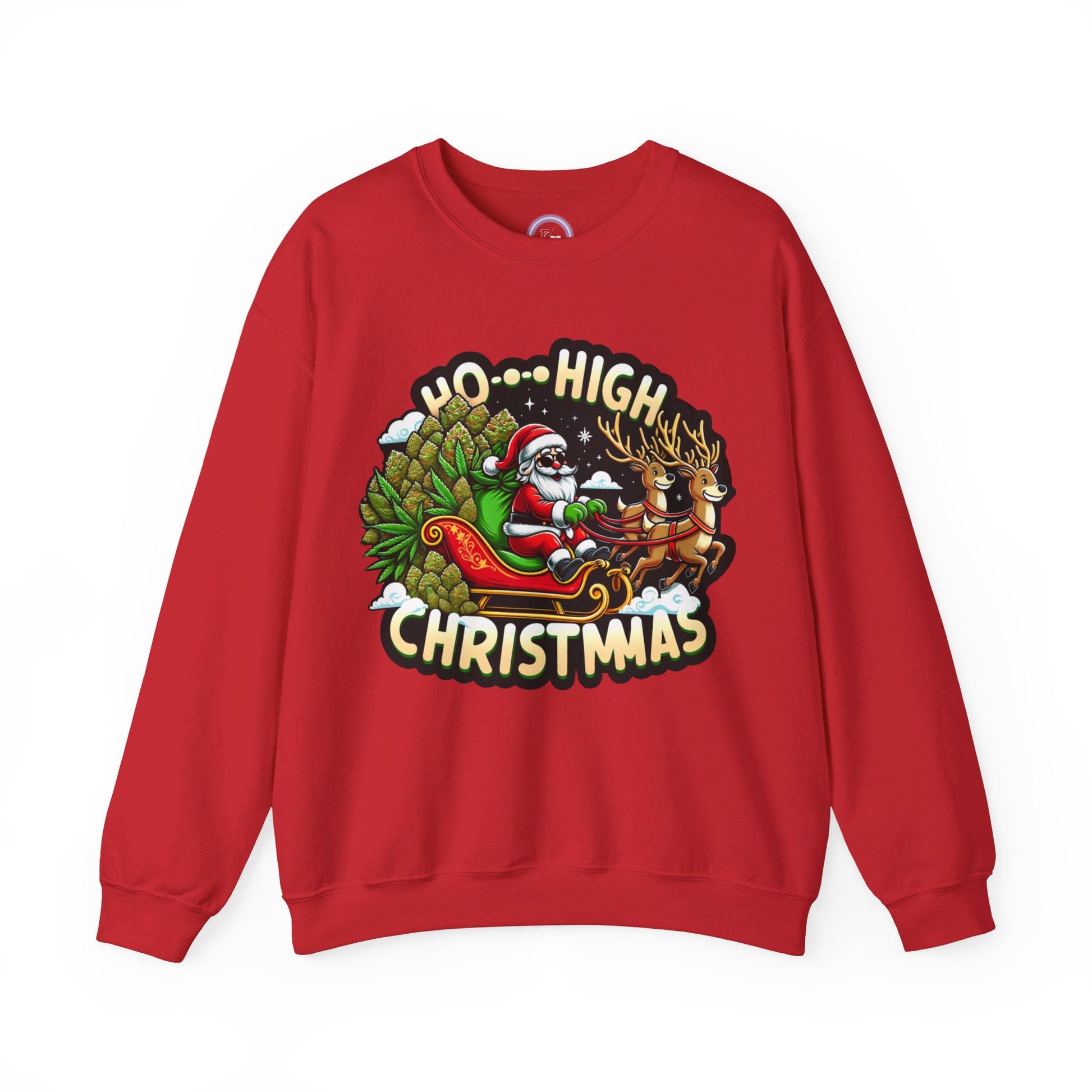 Ho High Christmas Unisex Heavy Blend™ Crewneck Sweatshirt Printify