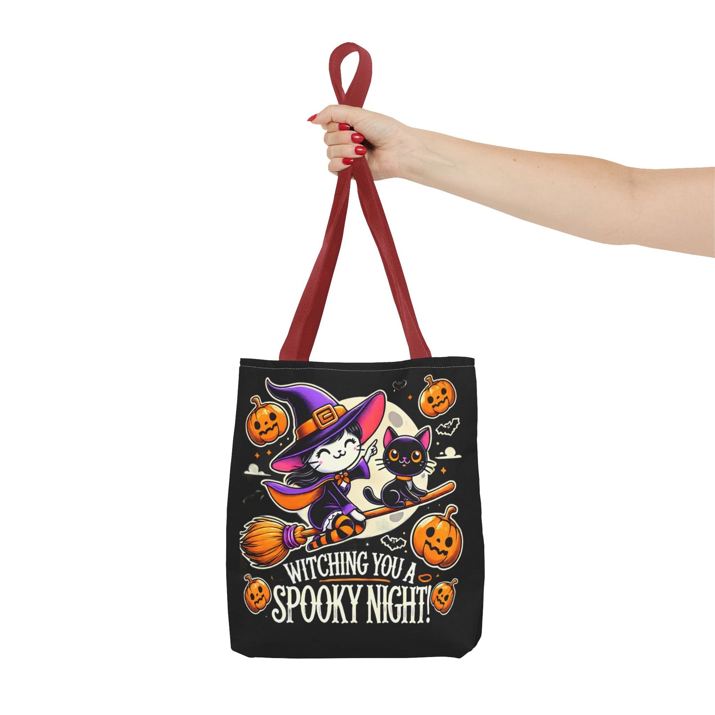 Witching you a Spooky night Tote Bag (AOP) Printify