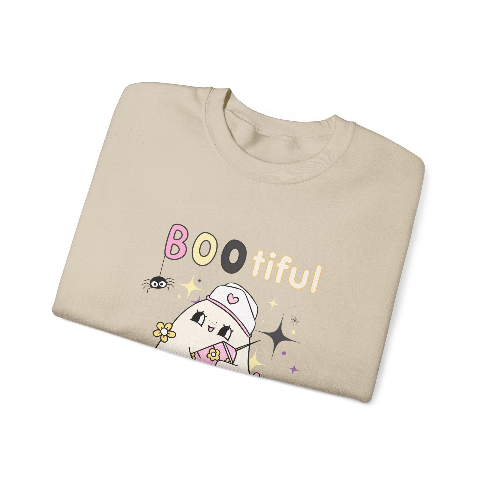 Bootiful Nurse - Unisex Heavy Blend™ Crewneck Sweatshirt for Halloween Printify