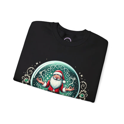 Yoga Santa's secret Unisex Heavy Blend™ Crewneck Sweatshirt Printify