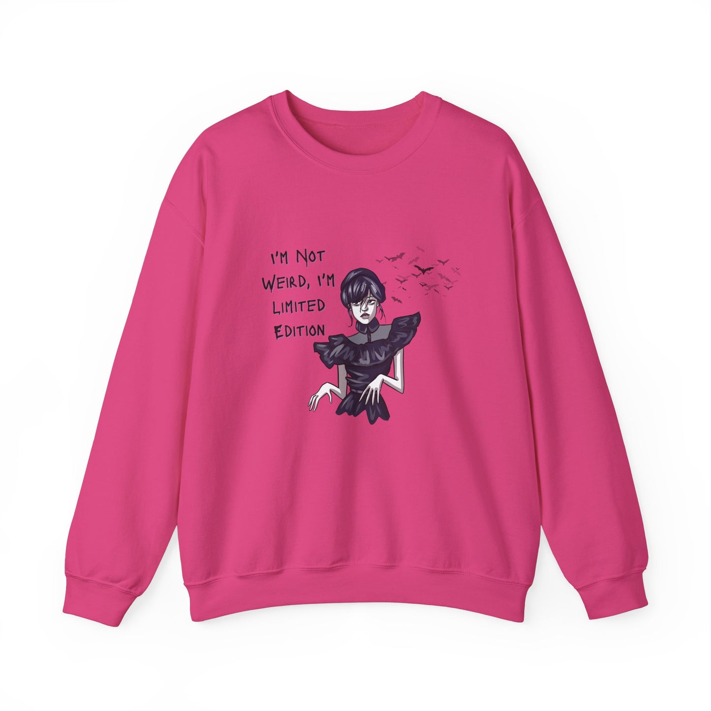 Wednesday Sweatshirt for Halloween - Unisex Heavy Blend™ Crewneck Sweatshirt Printify