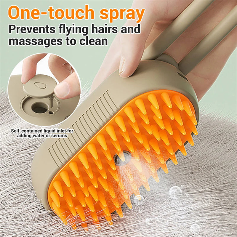 Cat Steam Brush Steamy Dog Brush 3 In 1 Electric Spray Cat Hair Brushes For Massage Pet Grooming Comb Hair Removal Combs Pet Products Les Visionnaires