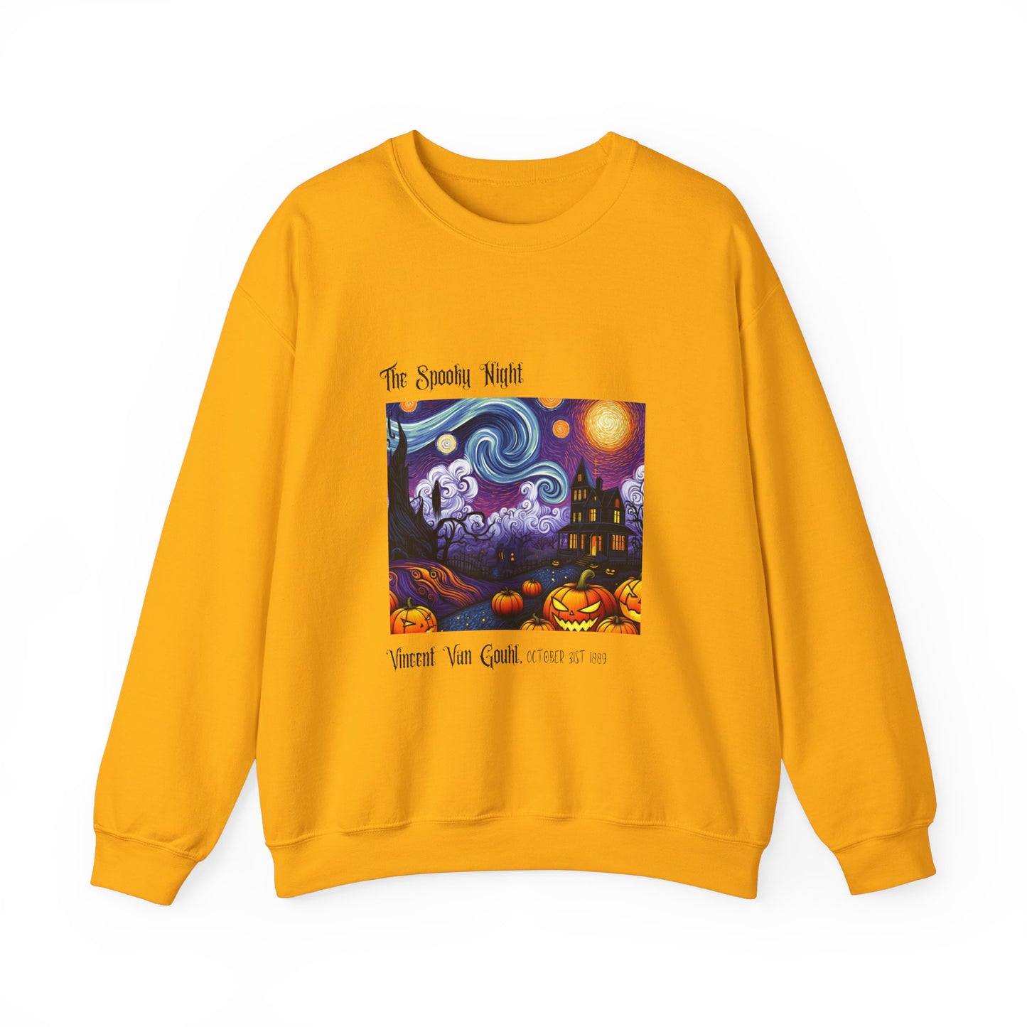 The Spooky Night of Vincent Van Gouhl - Unisex Heavy Blend™ Crewneck Sweatshirt Printify