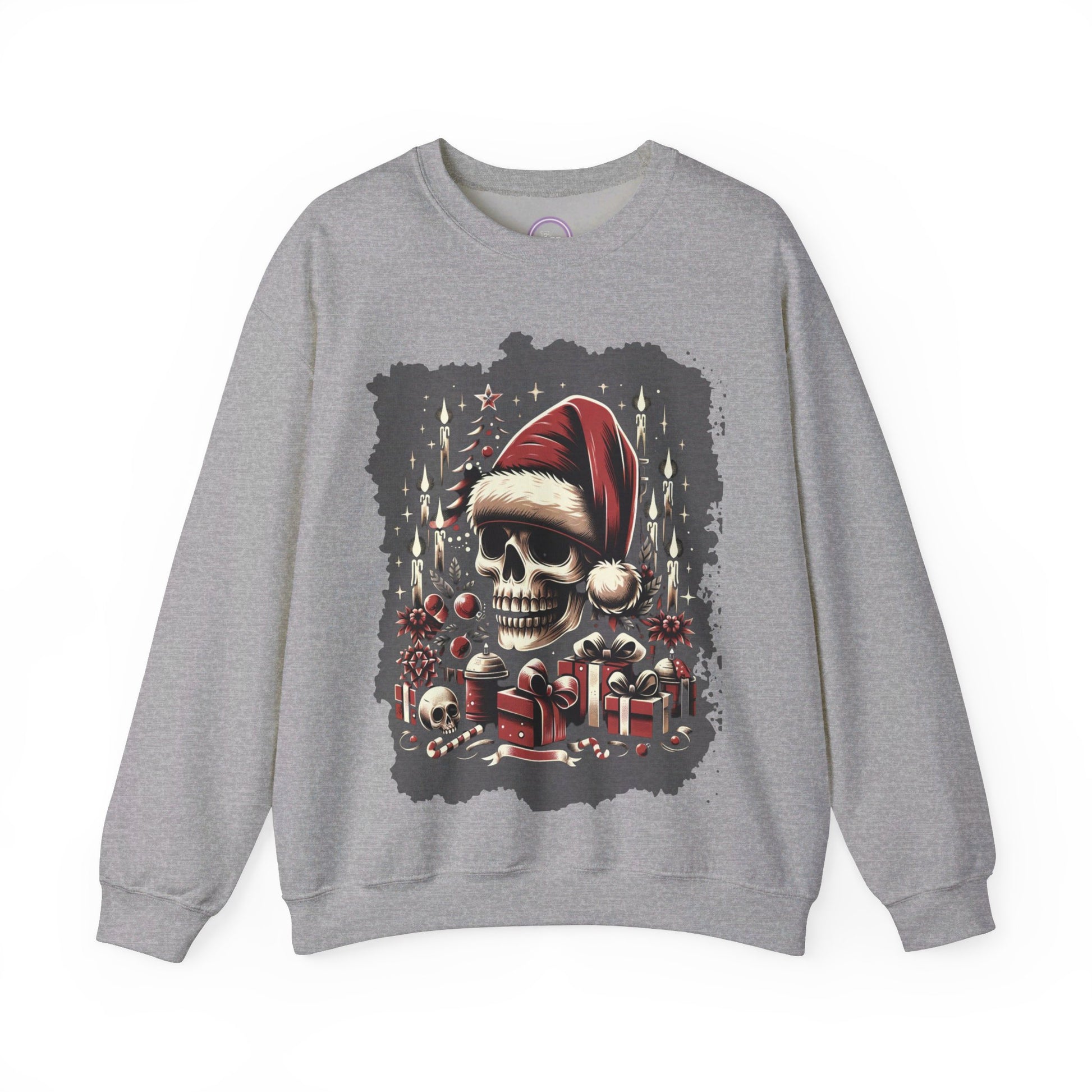 Skull's Christmas Unisex Heavy Blend™ Crewneck Sweatshirt Printify