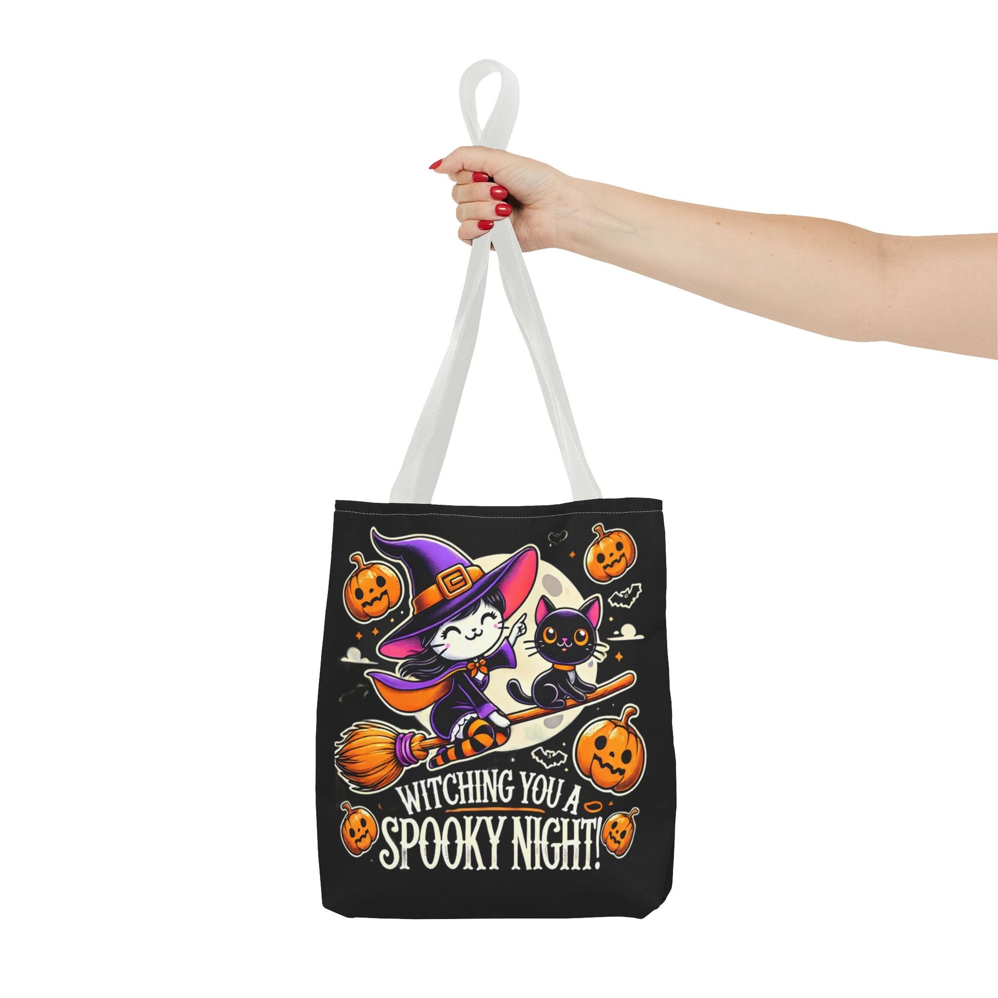 Witching you a Spooky night Tote Bag (AOP) Printify