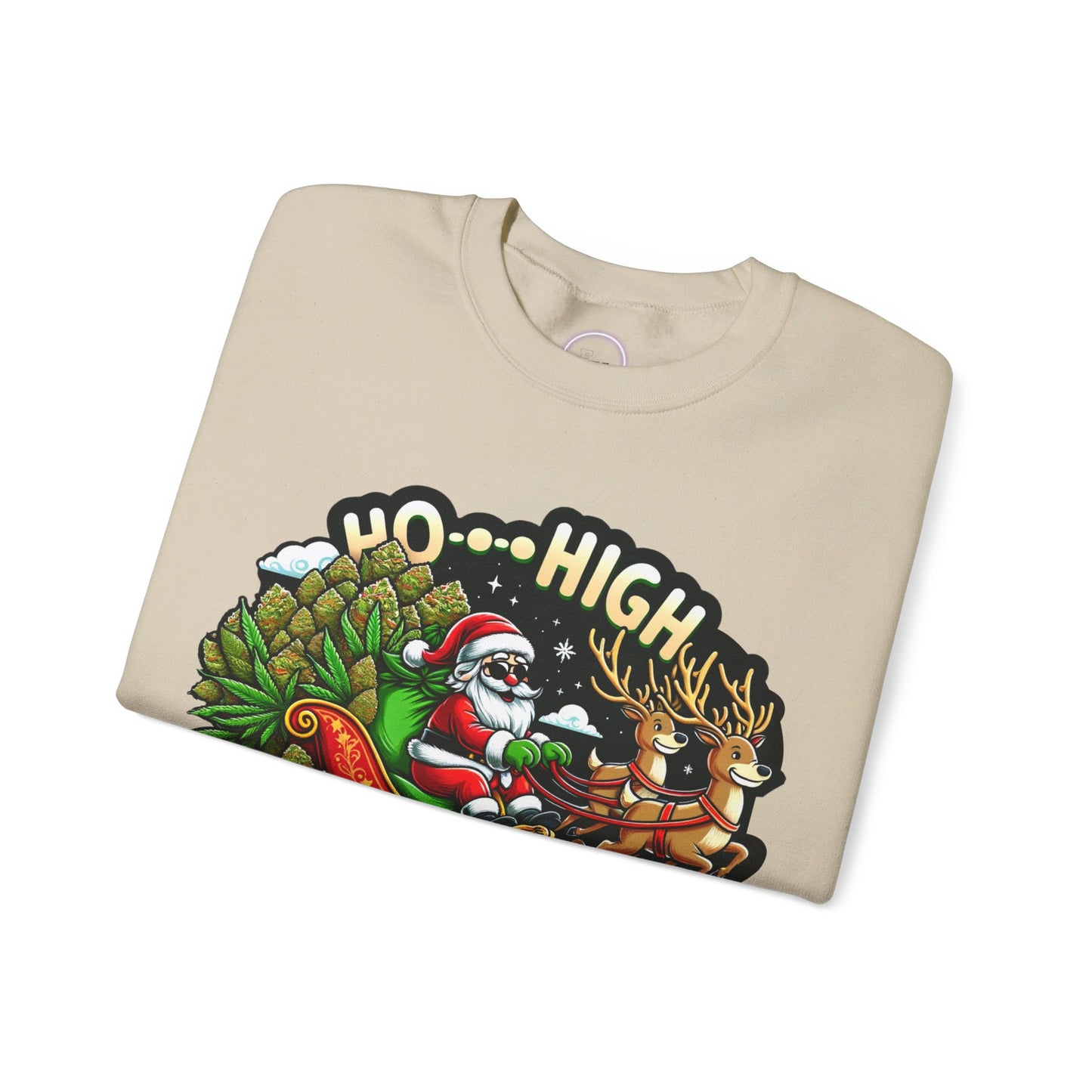 Ho High Christmas Unisex Heavy Blend™ Crewneck Sweatshirt Printify