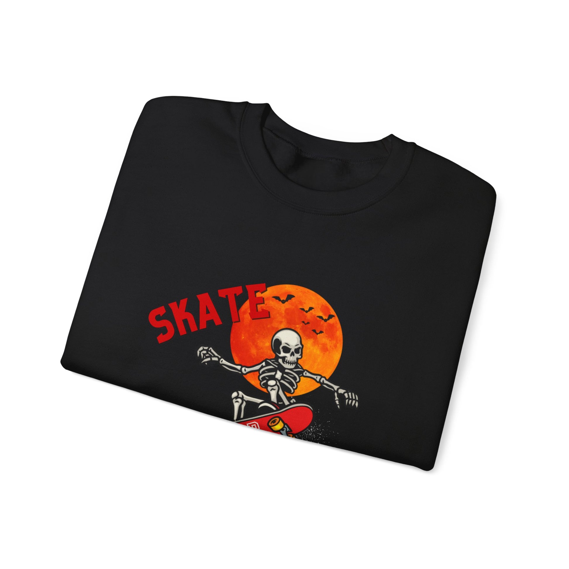 Skate or Die Sweatshirt for Halloween - Unisex Heavy Blend™ Crewneck Sweatshirt Printify