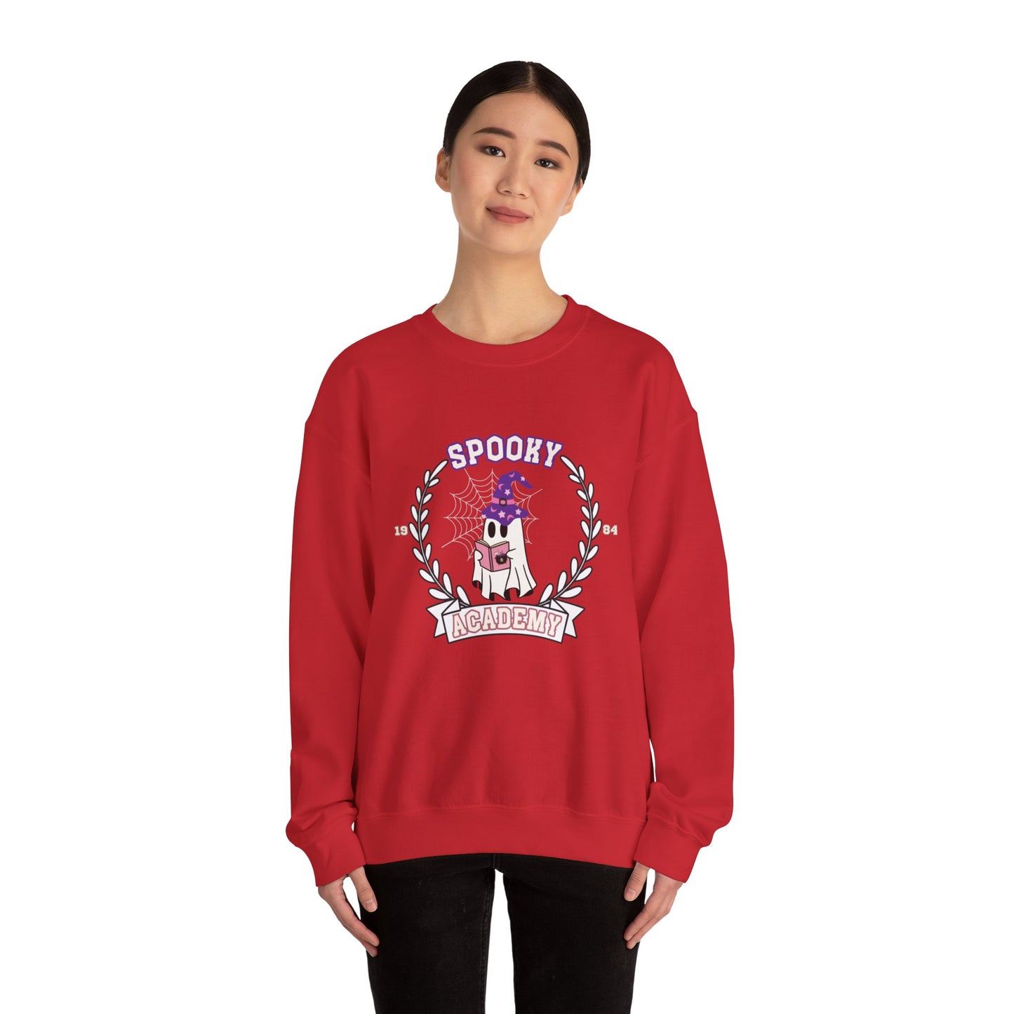 Spooky Academy - Unisex Heavy Blend™ Crewneck Sweatshirt for Halloween Printify